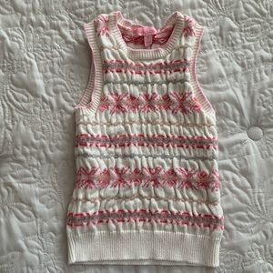 Lilly Pulitzer girl’s sweater tank. Size 8.